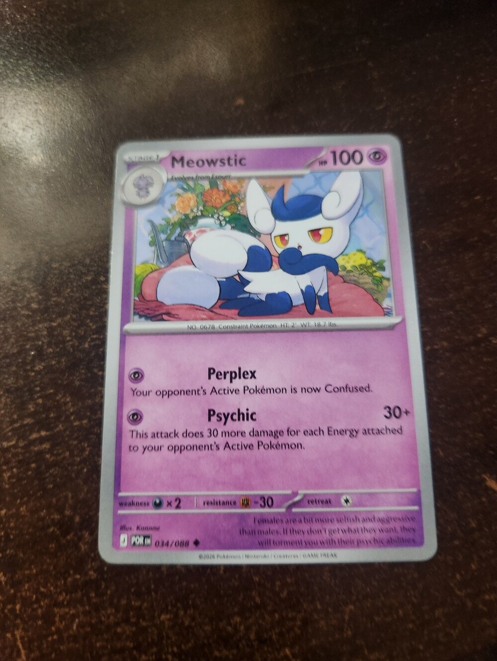 Meowstic - ME: Perfect Order #034 - Pokemon - singles